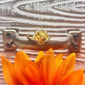 Gold Plated Flower Ring
